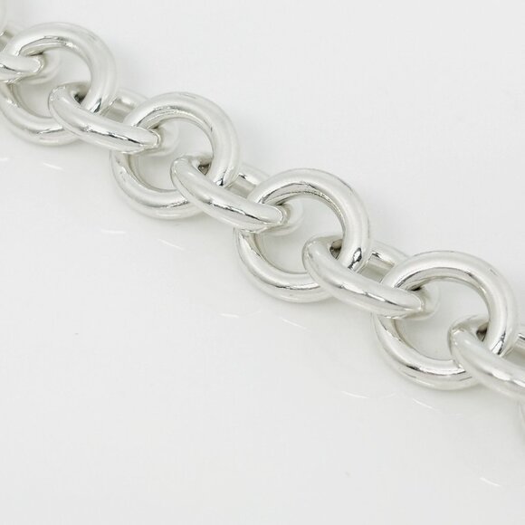 18" Please Return to Tiffany Large Heart Tag Toggle Necklace in Sterling Silver - Picture 6 of 8